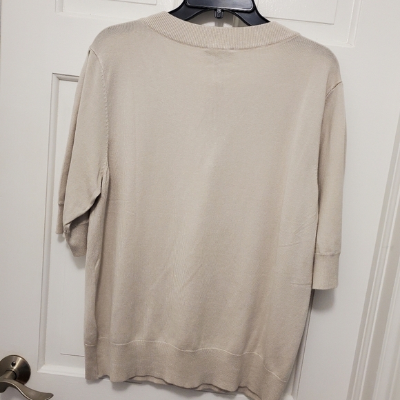 NWT DKNY Knit top Size XXL, Retail $69.00, classic, birch in color - Picture 12 of 12